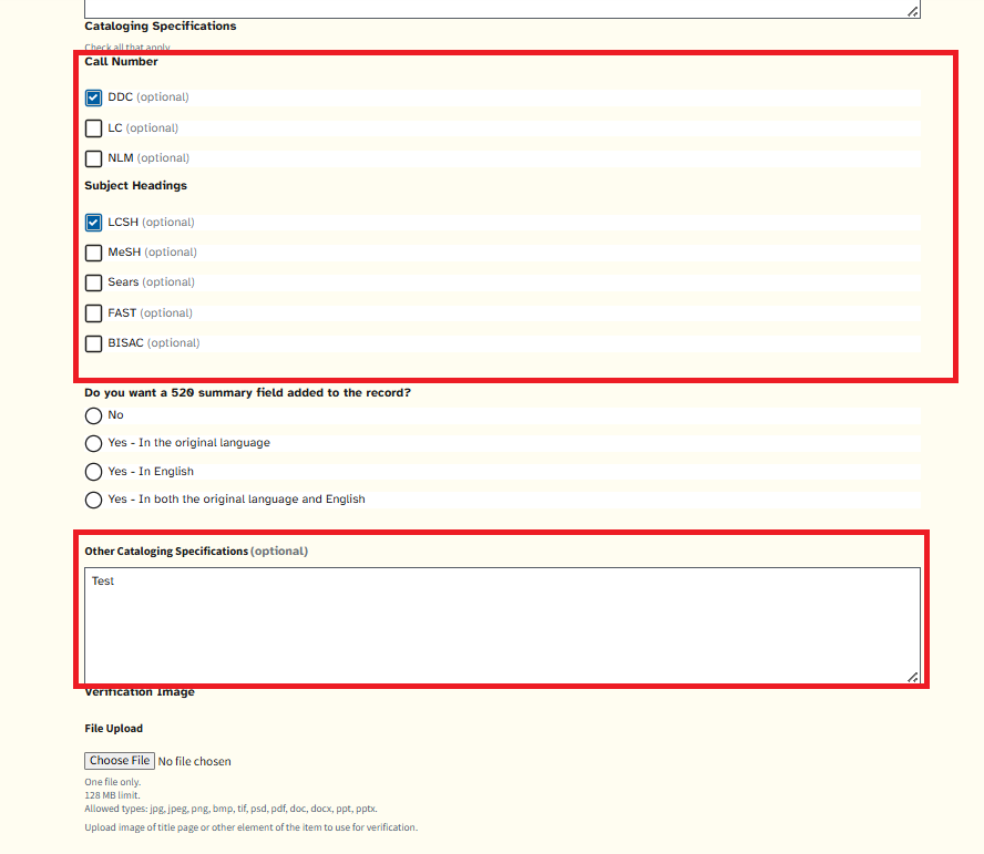Screenshot showing additional fields that are automatically populated from your previous submission.