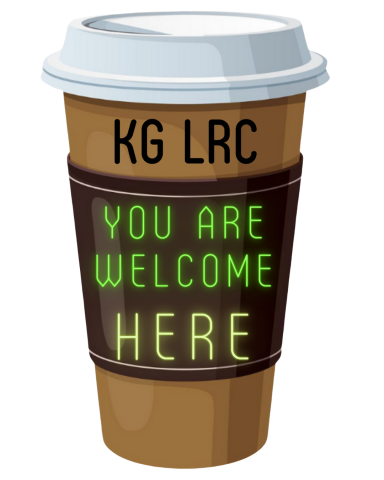Image of a coffee cup that links to the Kelvin Grove Junior High School LRC website.