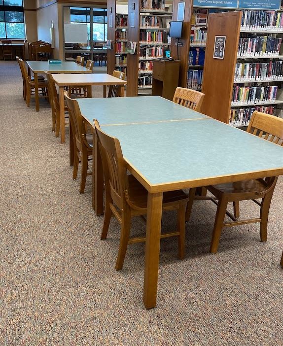 Tables and Chairs Reaching Across Illinois Library System