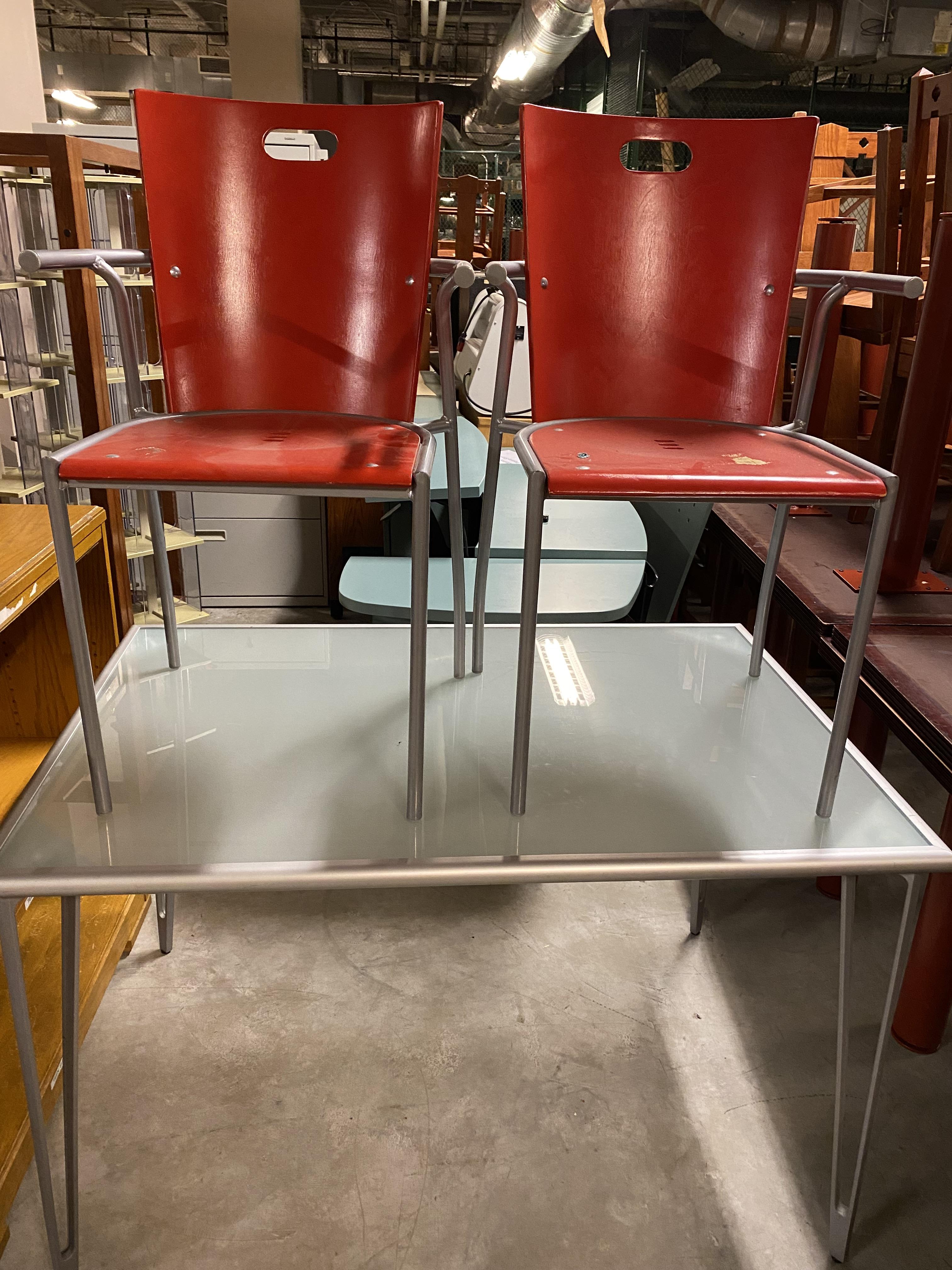 Kids Activity Table and 2 Blue, 2 Red Chairs (Pending Pickup ...