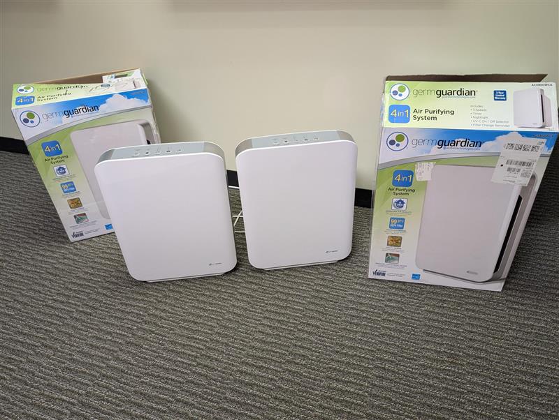 Two portable air filters | Reaching Across Illinois Library System