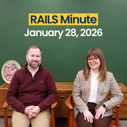 Dan Bostrom and Dan Monica sit in chairs. Rails Minute. January 28, 2026.