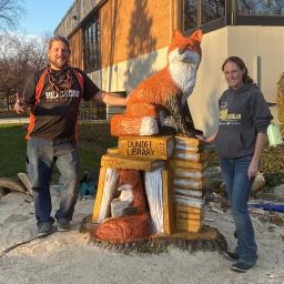 How a Lightning Strike Unveiled a Fox at the Dundee Library