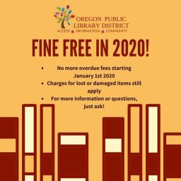 Fine Free at Oregon Public Library