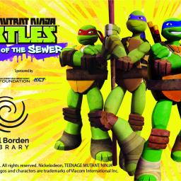 Teenage Mutant Ninja Turtles exhibit graphic