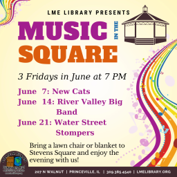 Music in the Square in Princeville 1st three Fridays in June