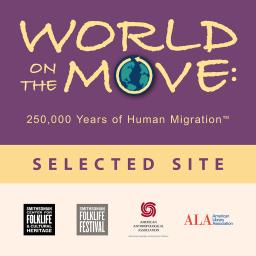 World on the Move logo and sponsor list