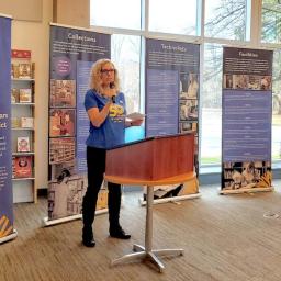 WNPLD Executive Director Monica Dombrowski Opens the Exhibit