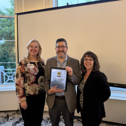 Hallē Eichert (Kane County Law Library & Self-Help Legal Center Director), Eric Battaglia (Senior Manager of Adult Services at Aurora Public Library District), Michaela Haberkern (Executive Director at Aurora Public Library District)