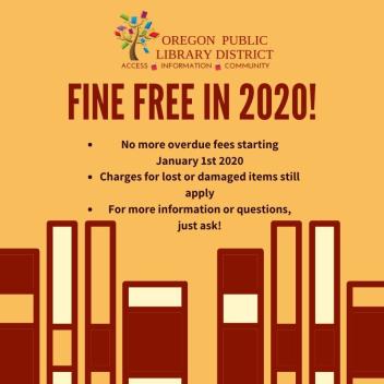 Fine Free at Oregon Public Library
