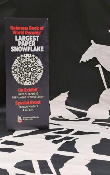 My Library Is… The world’s largest paper snowflake