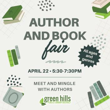 Green Hills Library Author and Book Fair graphic