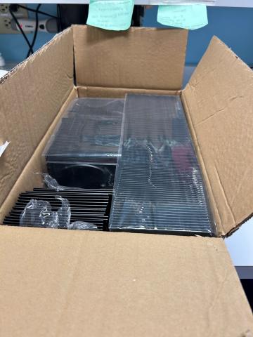Box of CD Case Black Tray Inserts