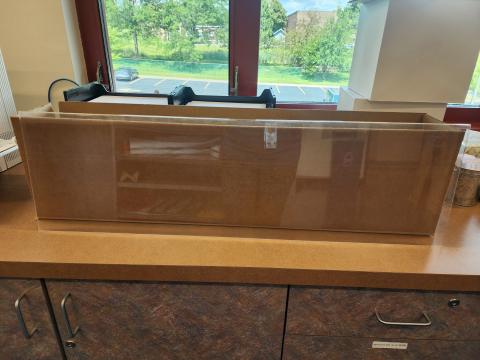 picture of one of the clear acrylic display holders