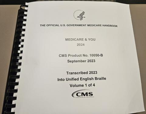 Braille text Medicare & You