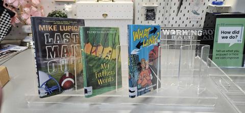 acrylic book display holder