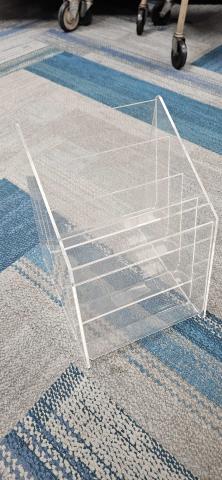 tiered flyer stands x2