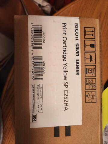 Photo of outer box label