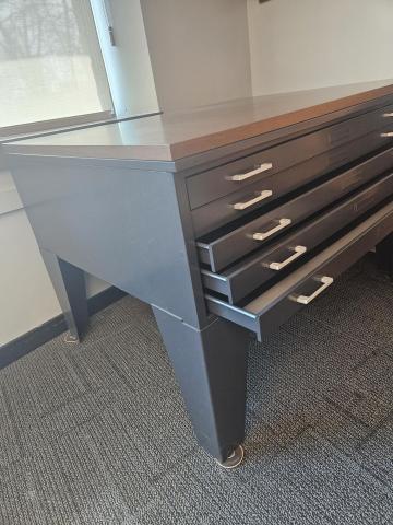 flat map case with 5 drawers