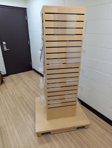 slat wall book display 