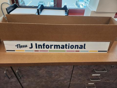 example of one sign holder - showing an example sign (not included)