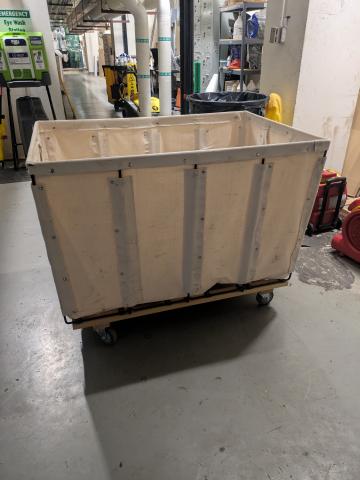 Global Industrial™ Basket Bulk Truck, Canvas, 20 Bushel Capacity