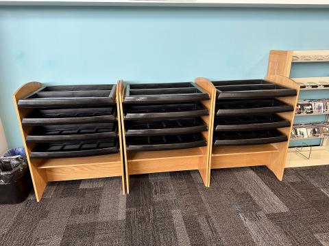 storage shelves for CDs