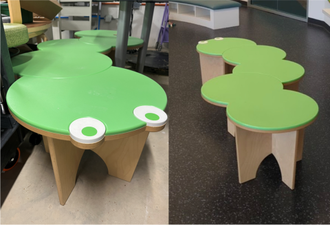 Caterpillar Shaped Bench/Toddler Table