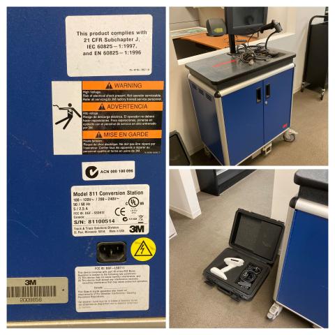 3M 811 Conversion Station with 3M Digital Library Assistant 803 RFID Scanner.