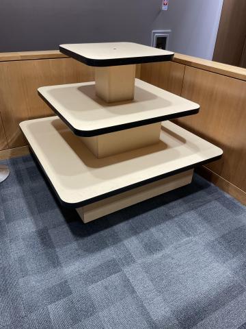 3 Tier Display Table  48" wide, 41" tall