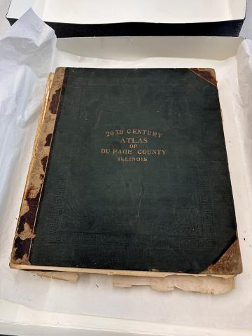 photo of the cover of 20th Century Atlas of DuPage County Illinois