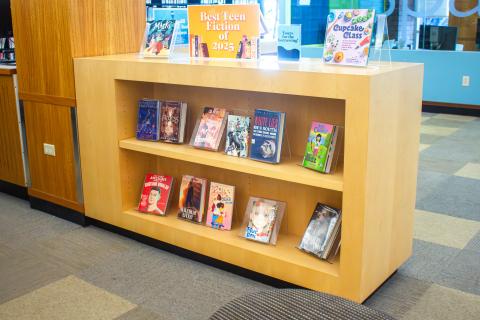 Rectangular bookcases two sided with one shelf 