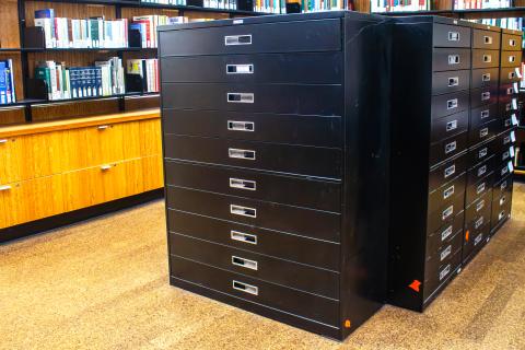 Black film file cabinet- 10 drawers