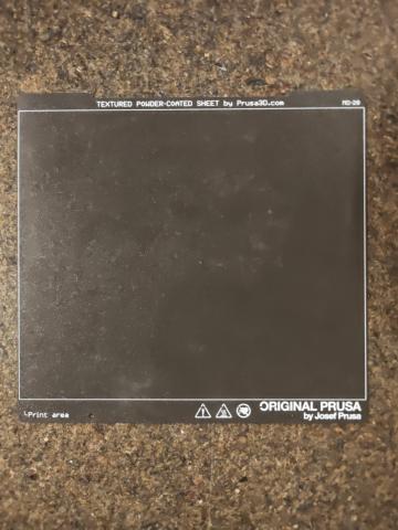 textured metal 3D print bed Prusa