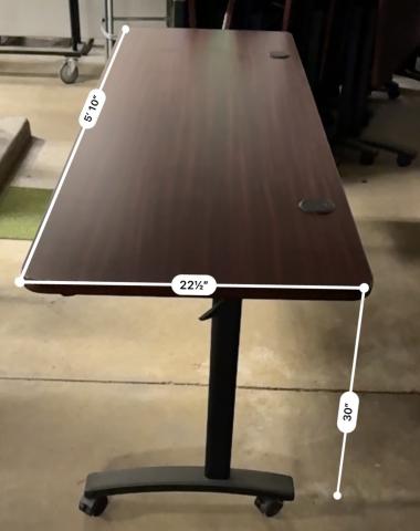 Dark Long Wooden Table