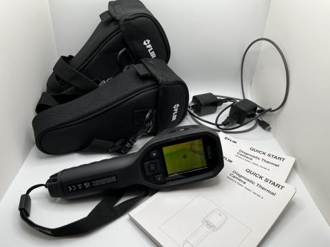Two FLIR TG165-X thermal imaging cameras and accessories