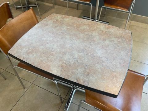 rectangular top table