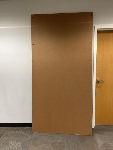 large sheet of brown cardboard