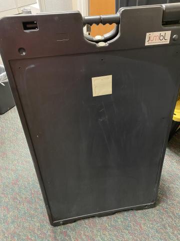 Black a frame signboard