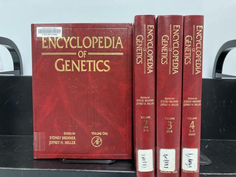 Four volume set of Encyclopedia of Genetics