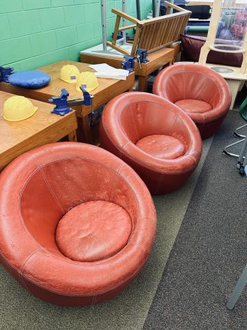 red saucer chairs pottery barn free greeley school 