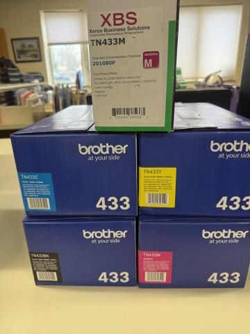 433 Brother Printer Toner, Black, Magenta, Yellow & Cyan