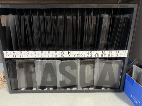Large collection of sign letters.
