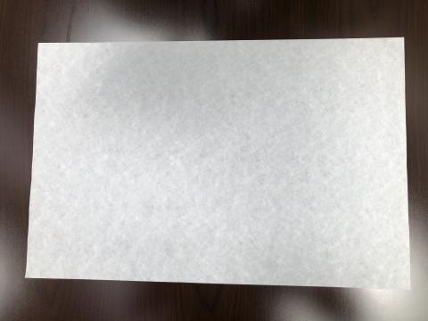 sheet of paper on table