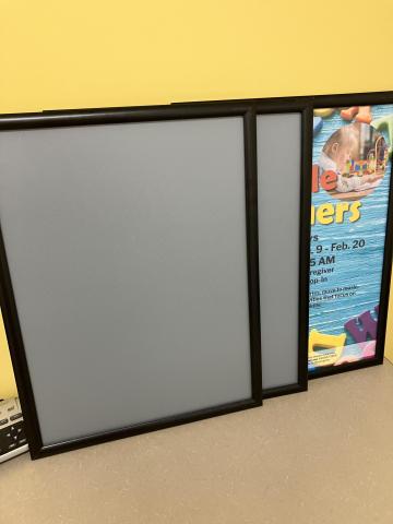 Poster frame with black border