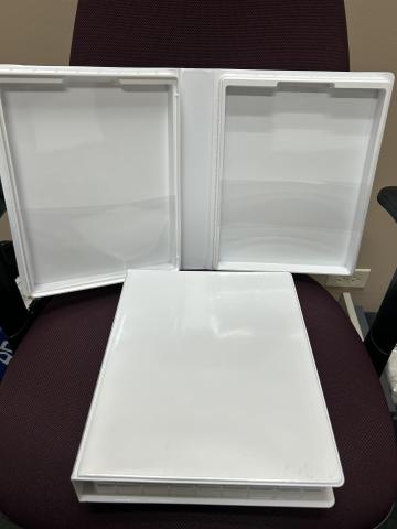 White Plastic Kit Containers