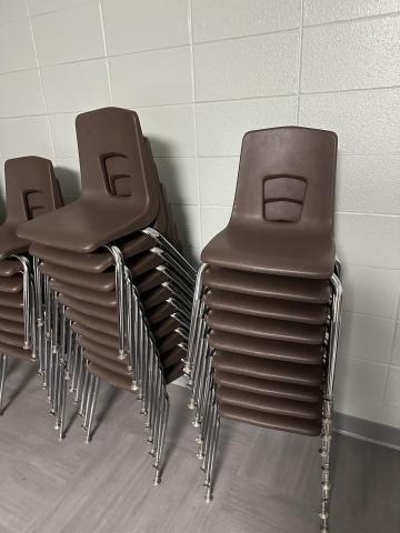 Free brown youth chairs.  Great shape
