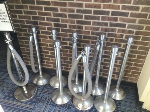 Photo of stanchions