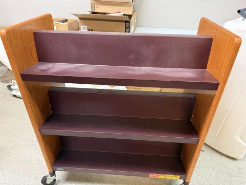 Double-Sided Bretford Booktrucks