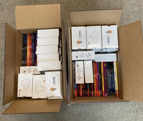 Two kits with IR books and glasses